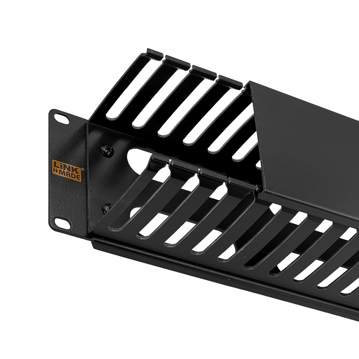 RAD-2PL LINKMADE Bandeja para rack de 19 pulgadas y 2 unidades de altura, fabricada en metal y plástico con 78mm de fondo