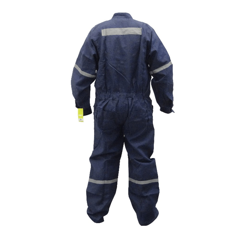 OVEROL-XXLA Overol Talla XXL Azul Altura 180cm 50/52 en Popelina de Poliéster con Bandas Reflectantes