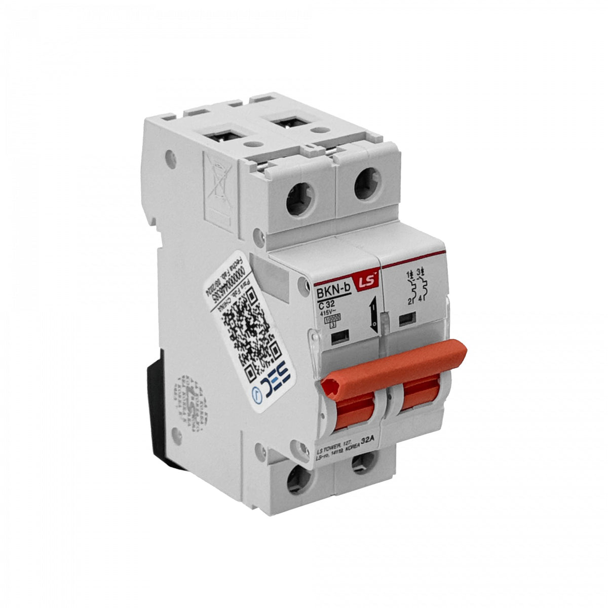 AUTOMATICO-32A2. Bipolar LS 2x32A 6kA 230/400V Interruptor Automatico Curva C32