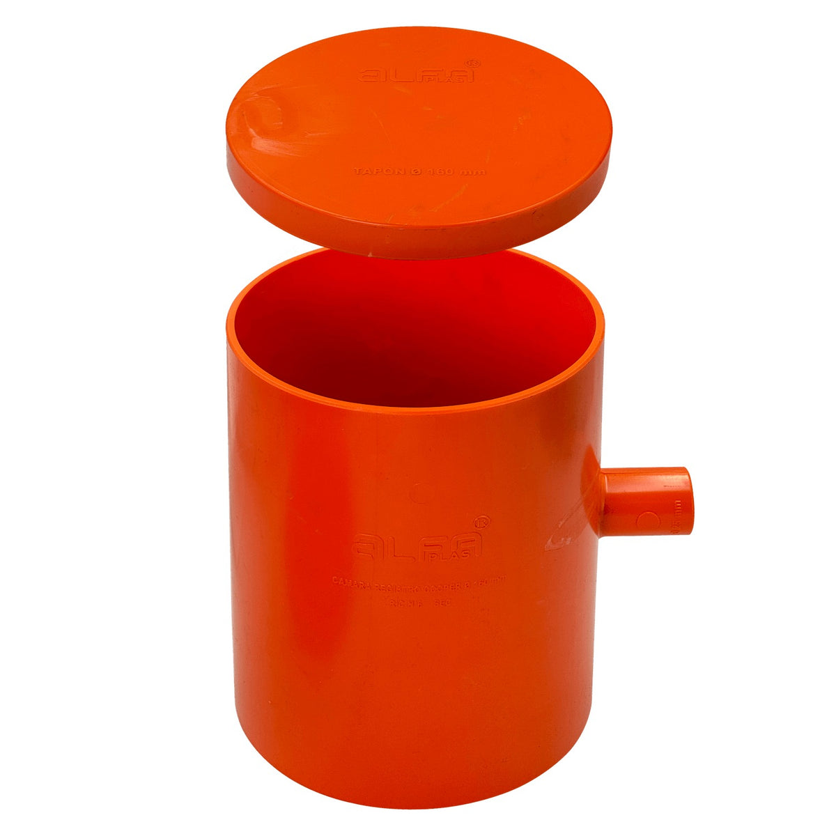 NVC160 160x25mm Naranja Cámara de inspección con tapa de PVC y certificación SEC
