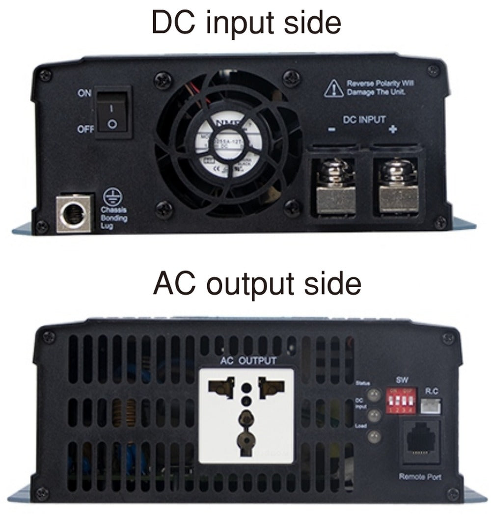 Inversor onda pura 1200W NTS-1200 - EU - Europa - 24VDC - 110VAC