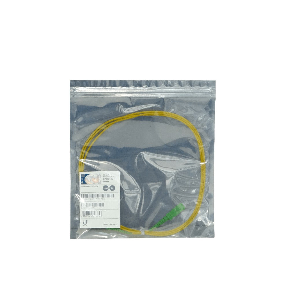 OFC-SM-APC-APC. Latiguillo de fibra óptica monomodo SM simplex UI de 1,5 m SC/APC a SC/APC, diámetro 2 mm, referencia UF-SM-PATCH-APC-APC. UBIQUITI