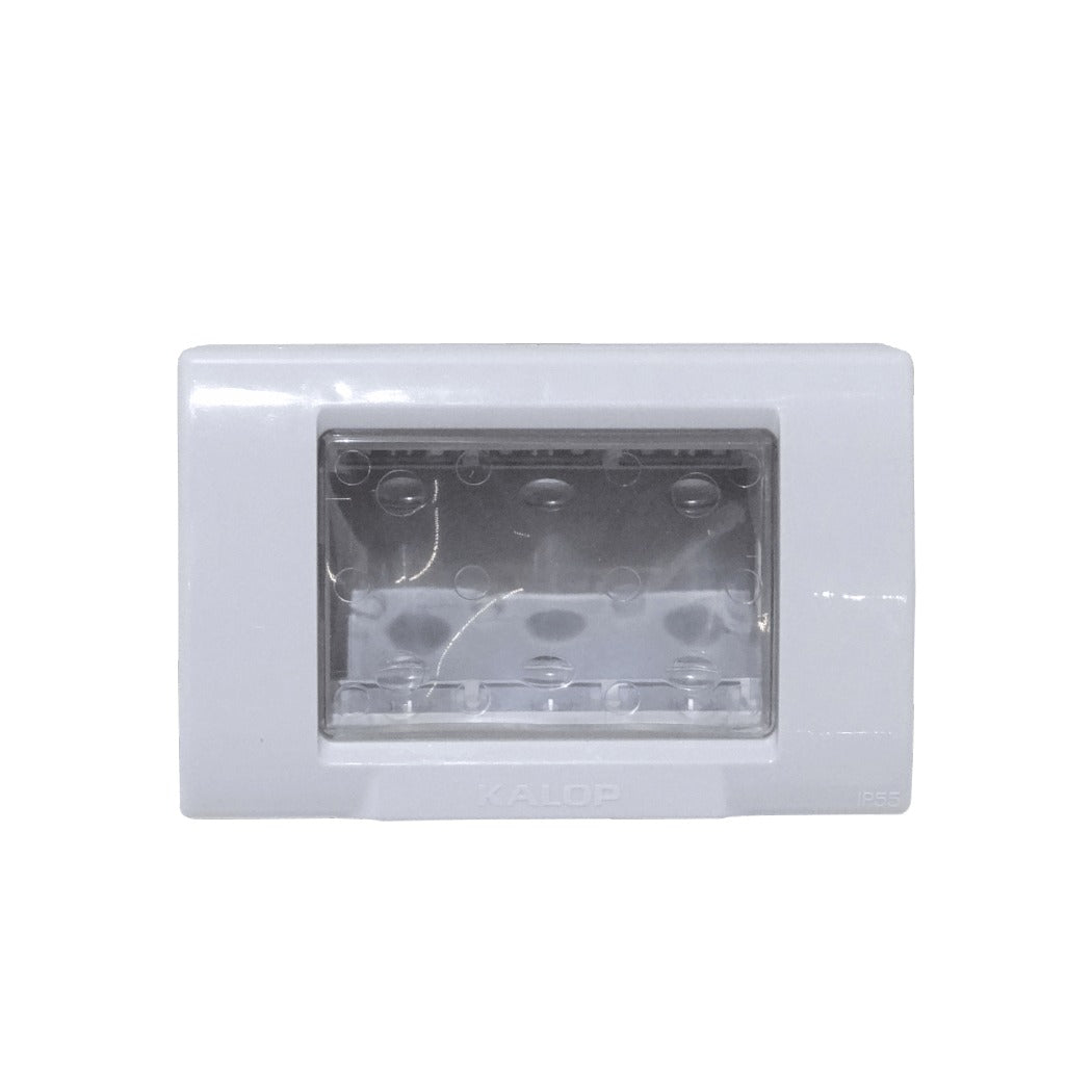 KEP-8 KALOP conTapa 3-Módulos Caja Gris IP55 3-Plazas Sigma KL42413