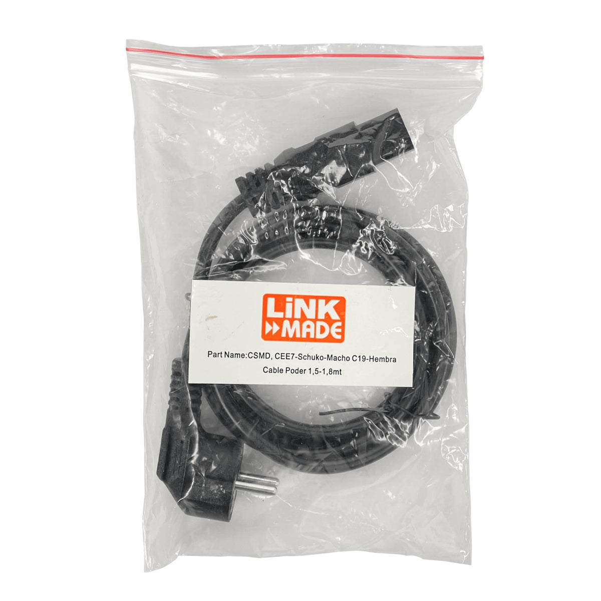 CSMD CEE7-Schuko-Macho a C19-Hembra Cable de Alimentación 1,5-1,8 metros