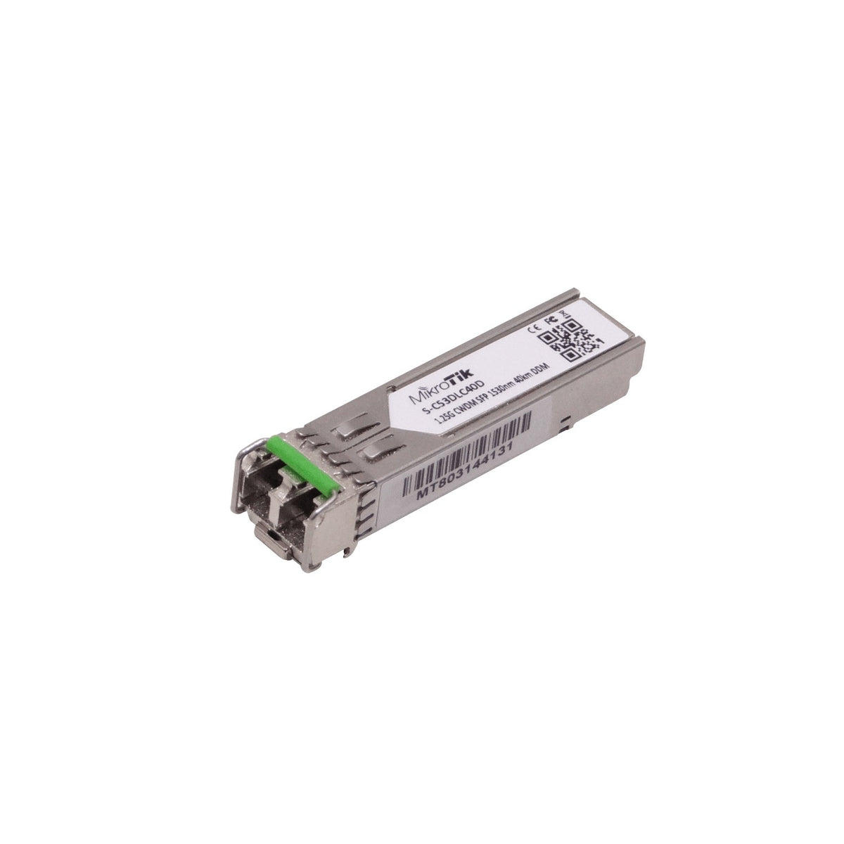 S-C53DLC40D MIKROTIK 1530nm 1,25G SM 40km 2-LC Transceptor SFP DDM para CWDM-MUX8A Unitario