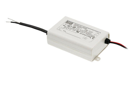 Driver LED plástico PFC 25W PCD-25 - 90 a 135VAC - 700mA (comúnmente usado)
