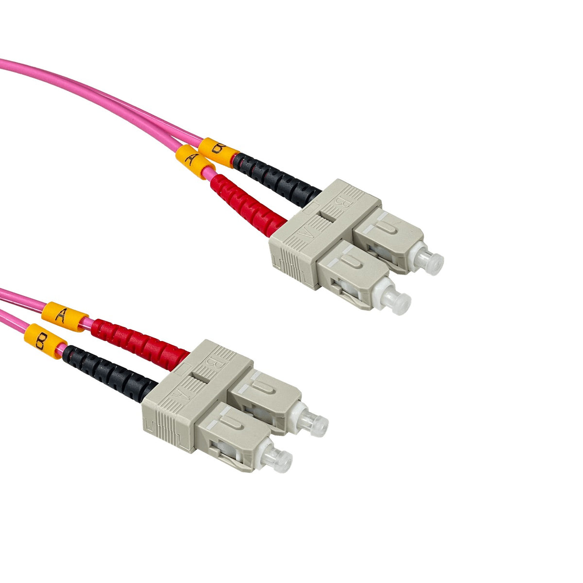 JF4CC200. LSZH 200mt SC-SC OM4 MultiModo MM Duplex Jumper Fibra 50/125um 3mm