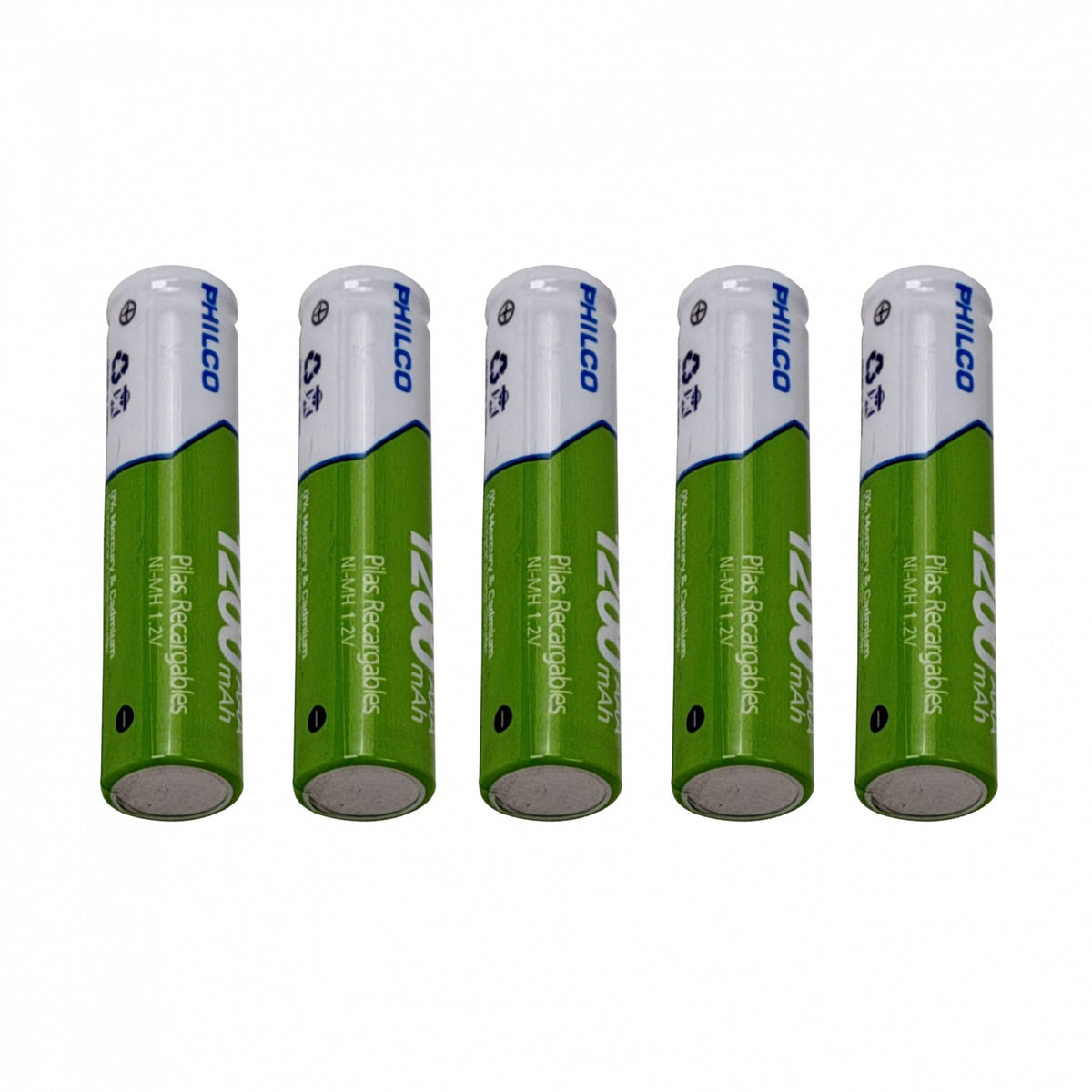 AAA-1200 PHILCO AAA 5-Pila Recargable 1200mAh 1,2V Ni-MH Precargada 42ULX-123A5