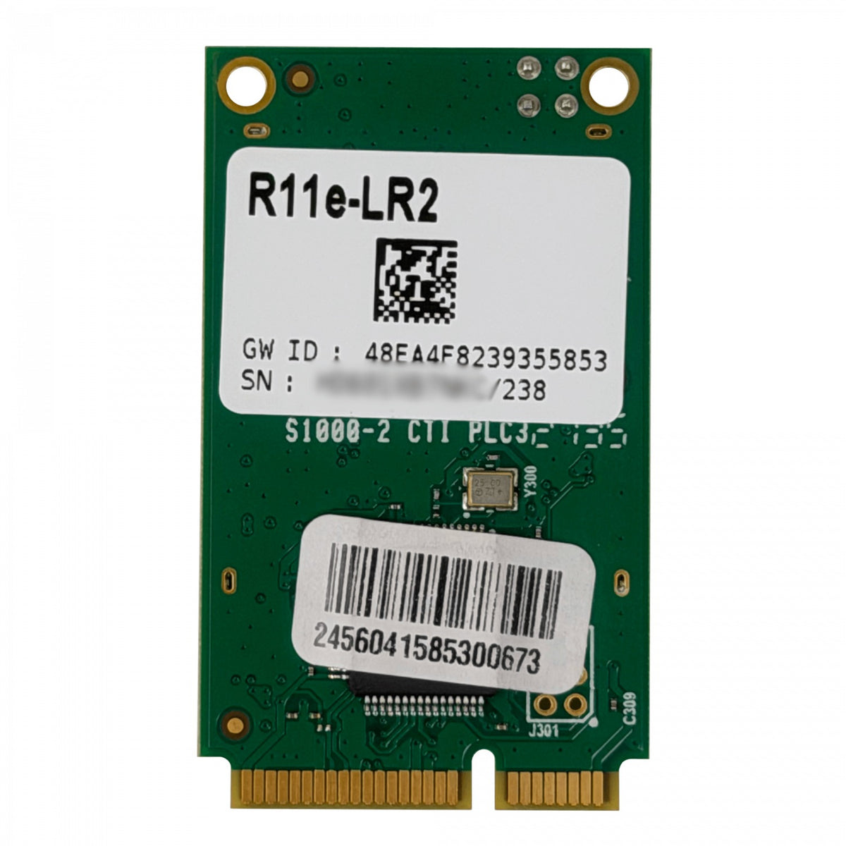R11E-LR2 MIKROTIK Tarjeta miniPCIe LoRaWAN de 2.4GHz con LBT, 1 Conector u.FL y 10dBm de Potencia, Banda 2403-25-50-2479MHz