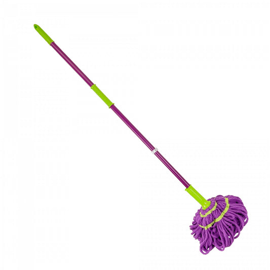 MOPA-T Trapeador Plano de Microfibra de Secado Veloz Mango Ajustable 85 a 119cm de Longitud
