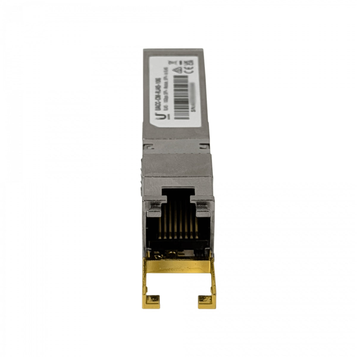 RJ45-10G. UI Módulo SFP+ de cobre Cat6a para enlaces de hasta 100 metros, compatible con velocidades de 1000/2500/5000/10000 Mbps (1/2.5/10 Gbps), conector RJ45, UACC-CM-RJ45-MG UBIQUITI