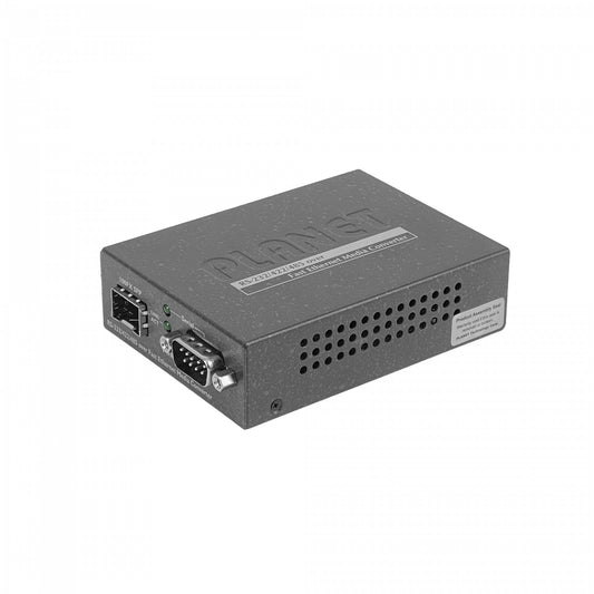 ICS-105A PLANET 1-Puerto-SFP 1-Puerto-Serial-DB9 Convertidor de Medios RS232/RS422/RS485 a Ethernet 5VDC