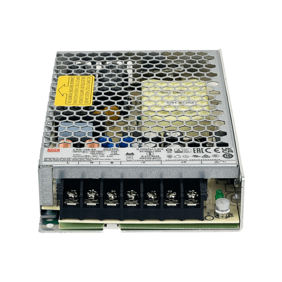 LRS-150-24 MEANWELL 156W 24V 6,5A Marco Abierto Fuente de Alimentación 100-240VAC