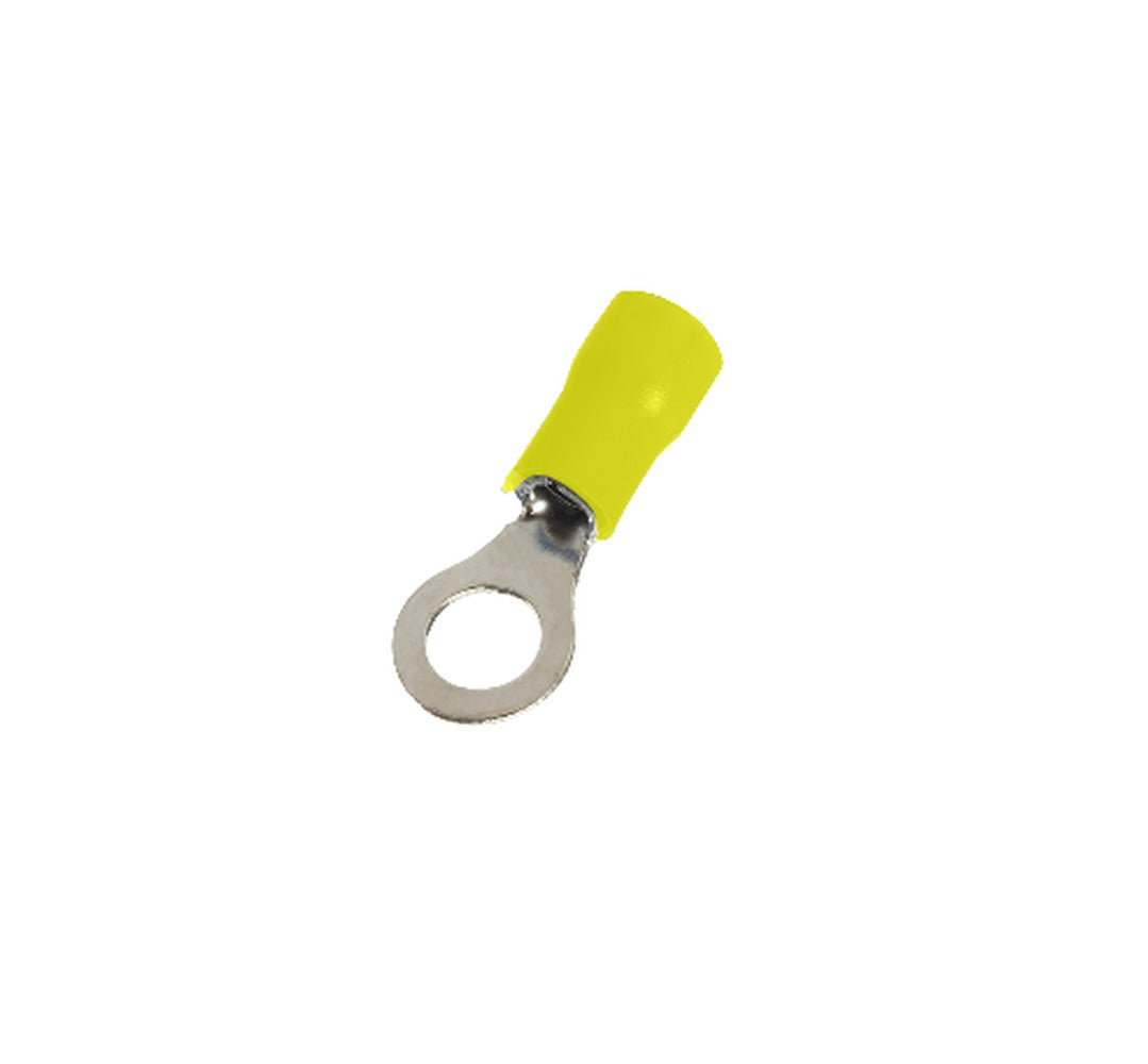 OJO-5360 RV5.5-5 Terminal Ojal 5,3mm 4-6mm2-Cable 50 unidades Conector Amarillo Aislado PVC