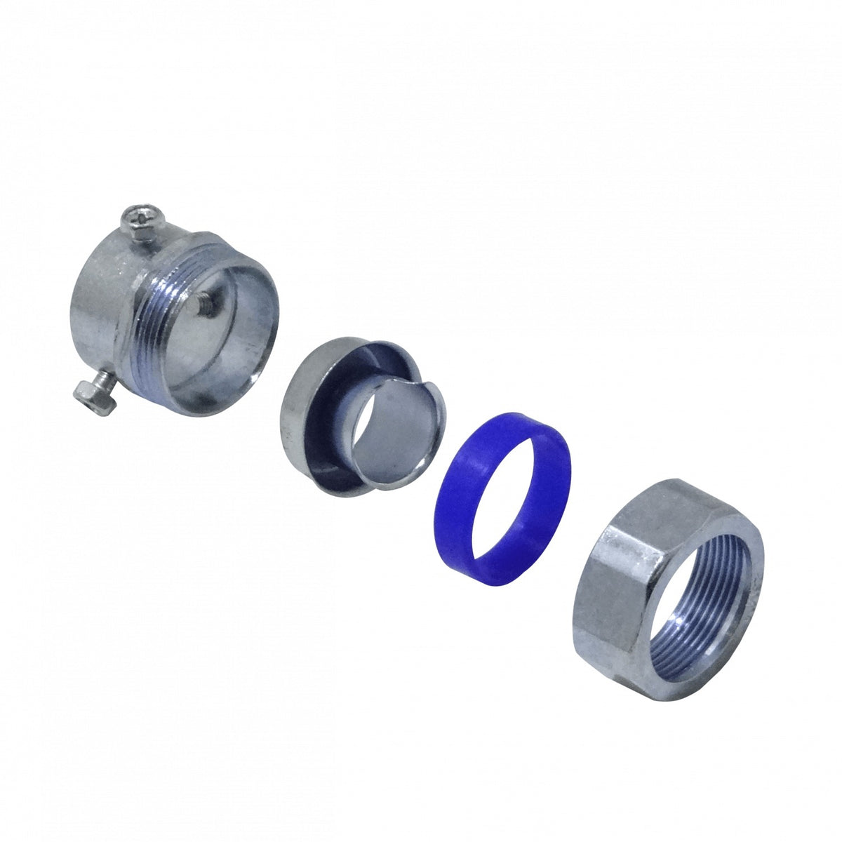 MEMT25 25mm Acople EMT a Tuberia Flexible Adaptador Metalico 15-27/19mm