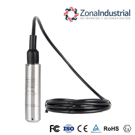 Sensor de Nivel Hidrostático ZPT604 20m 4-20mA 0.5%FS para Agua