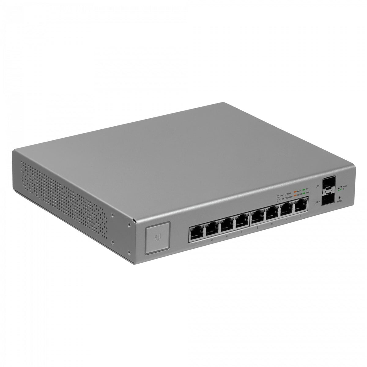US8-150W. UI Conmutador 120W-tot 8-1000-PoE24/48af/52at 2-SFP req-UniFi US-8-150W-EU. UBIQUITI