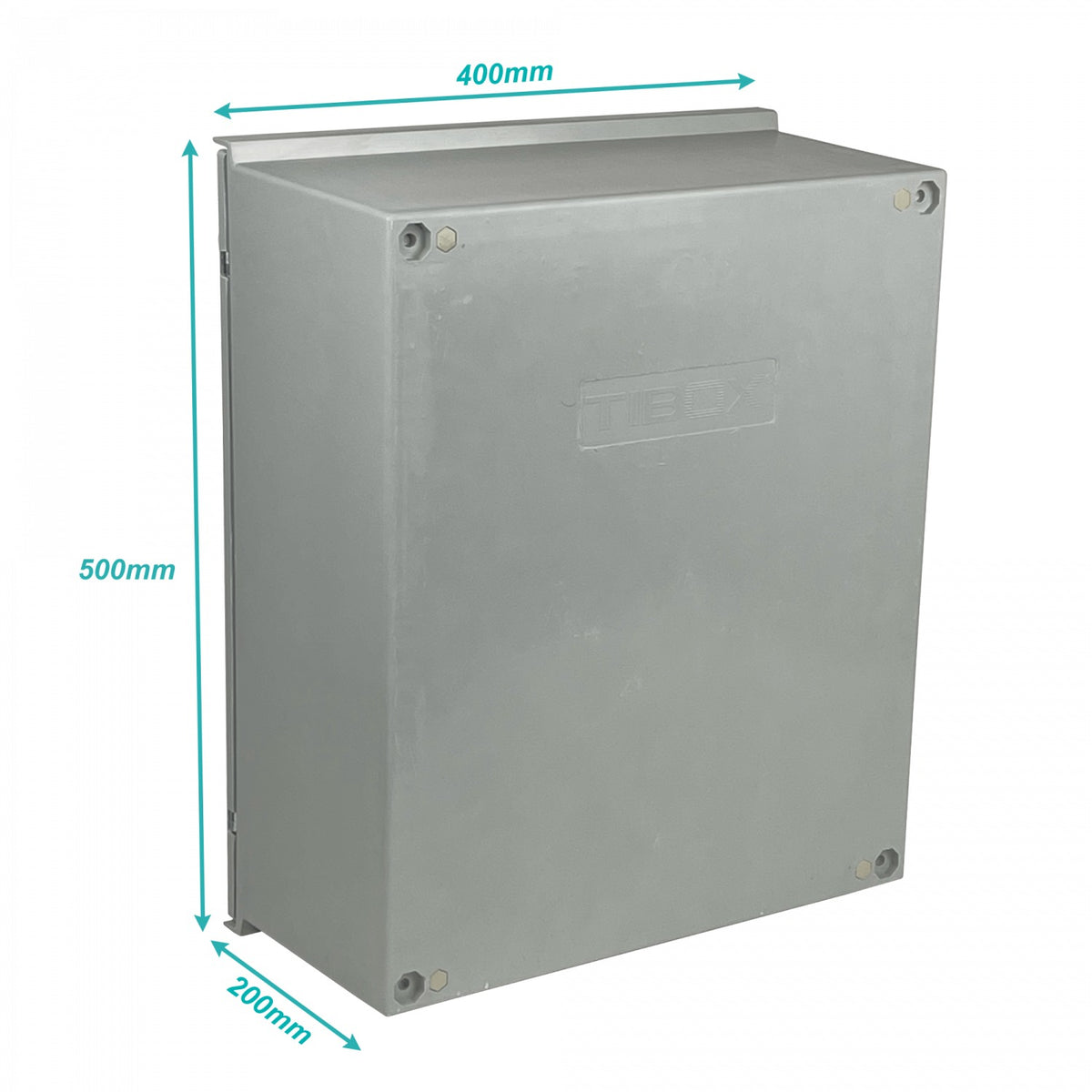 TIP-54 TIBOX 500x400x200mm Poliester Tablero Estanco Gris IP65 RoHS c/Placa