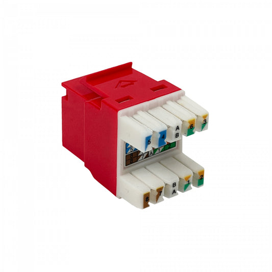 KP6RF FURUKAWA Rojo Cat6 UTP Multilan Conector Keystone Hembra RJ45 35060608