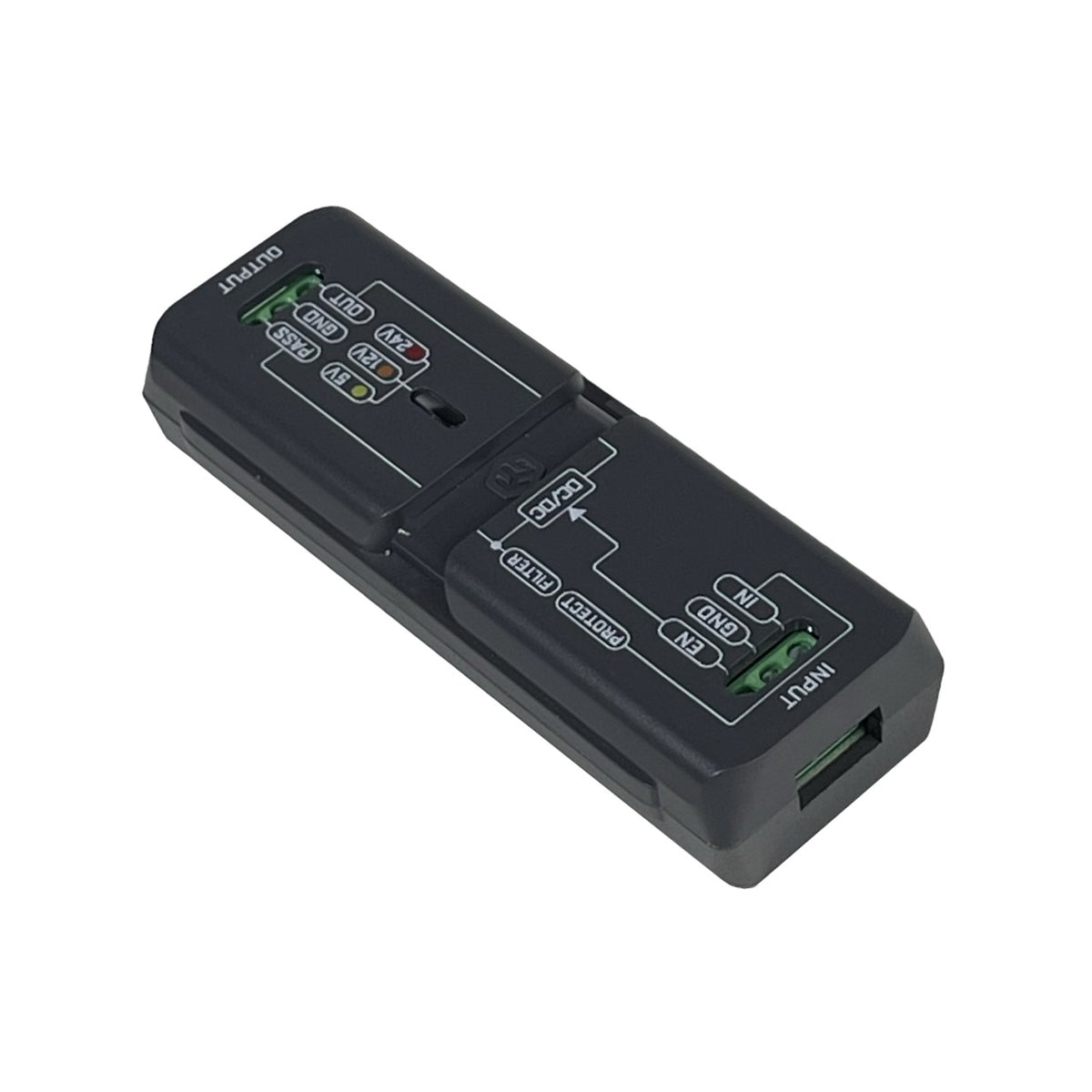 APA-1 MIKROTIK 12-48VOLTIOS-CORRIENTE-CONTINUA SUPRESOR Y PROTECTOR DE PICOS DE TENSION PARA VEHICULO