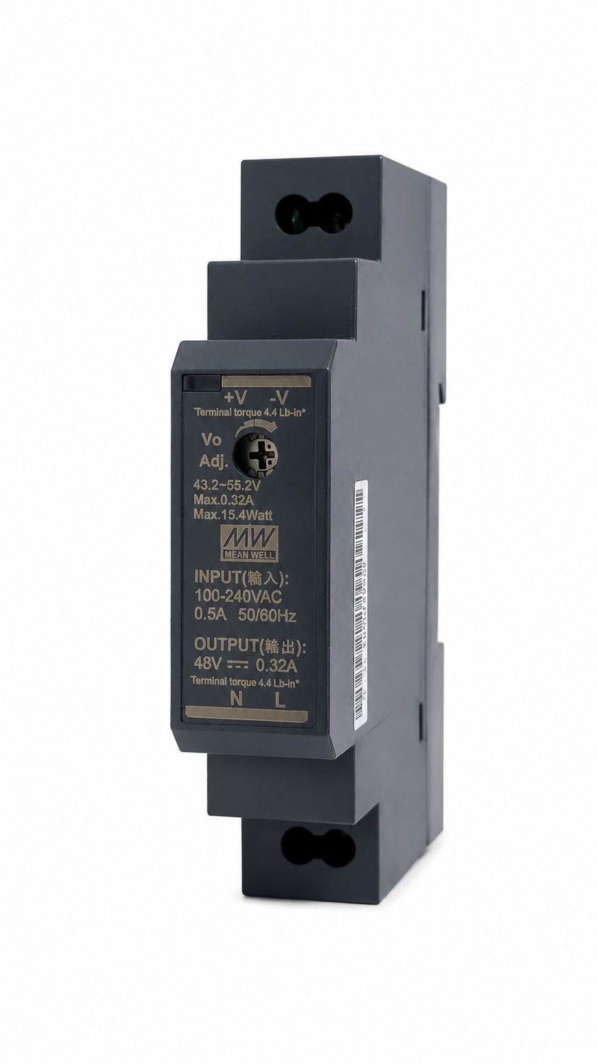 Fuente de poder Riel DIN 15W plástico HDR-15 - 15V
