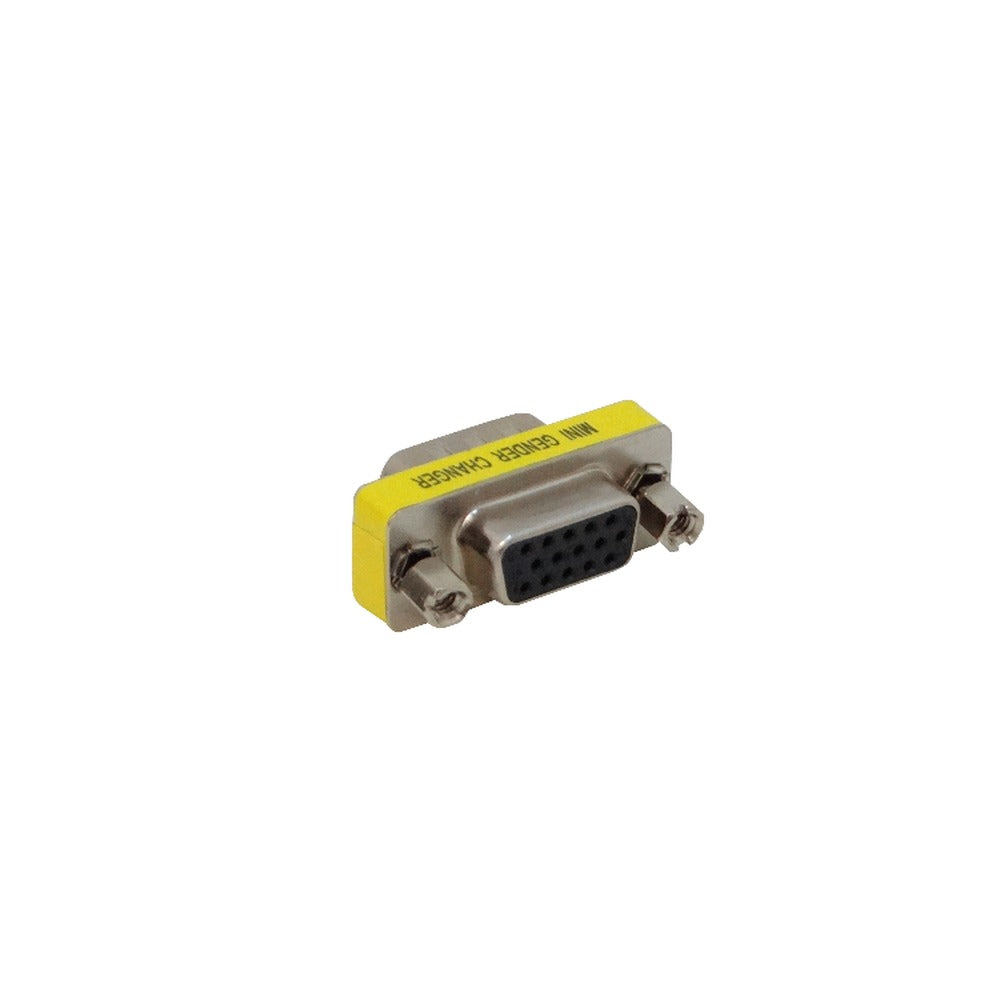 VGA-MH Adaptador VGA Macho-Hembra 2-HD15(DB15-3-Filas) para FP1MV DE-15/MH/HM Acoplador