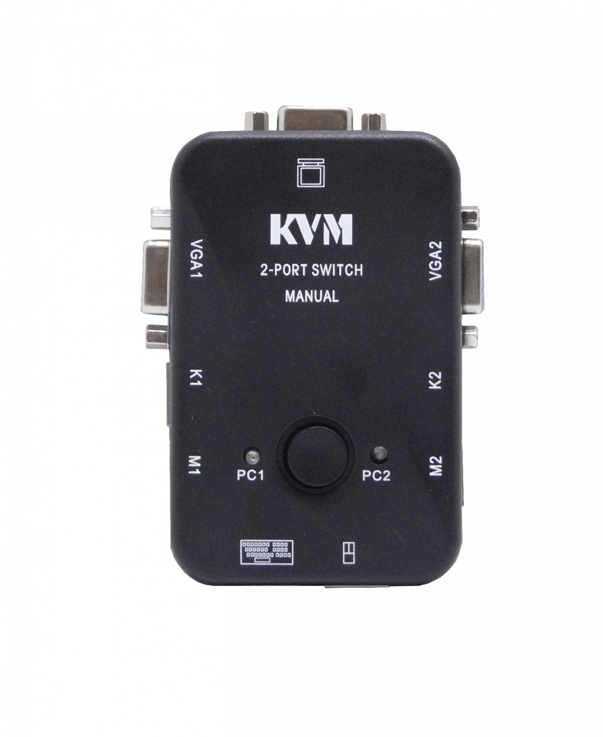 KVM-K02S KVM 2-Puertos-PS2-VGA necesita-Cables no-necesita-Fuente-Alimentación