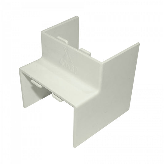 QN6L LINKCHIP 60x40mm Esquinero interno Blanco CCA-6040-AI. para Canaleta QN6W.