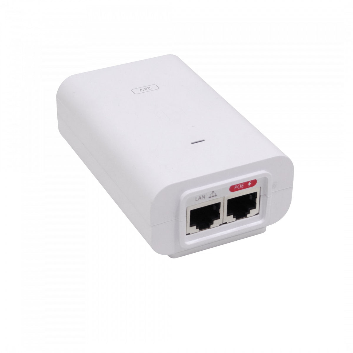 POE-24-24W-G. Inyector PoE Gigabit 24 VCC 24 W, 1,0 A con protección ESD, requiere cable C5, POE-24-24W-5P-EU UBIQUITI