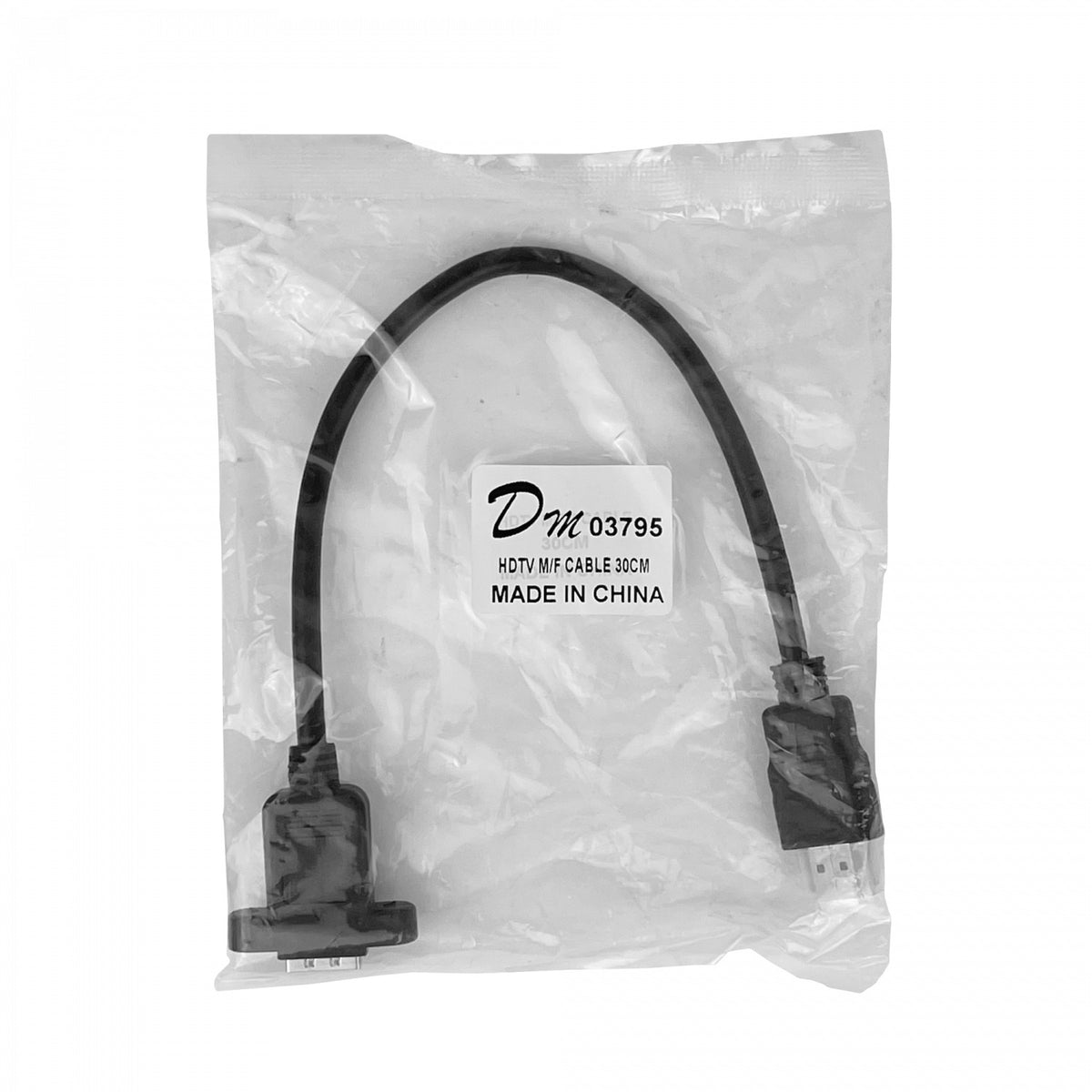 HDMI-HM Conector HDMI Macho a Hembra Enroscable de 30cm Resolución 1080p