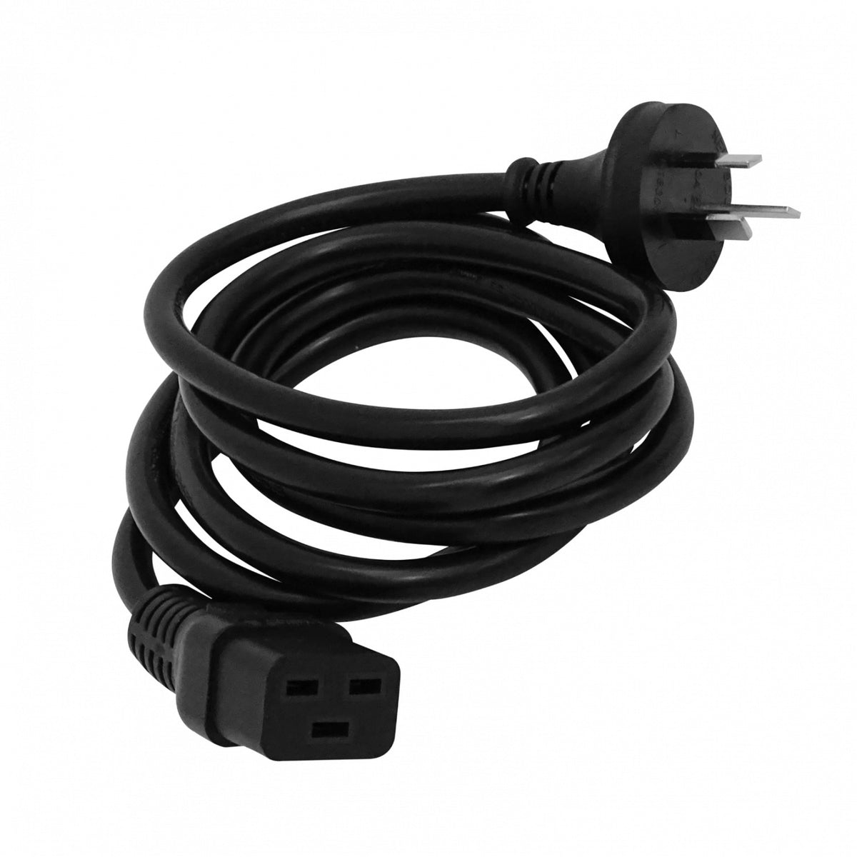 NRMD Cable de Alimentación Macho-C19 a Hembra-C19 Negro 1,8 metros Tipo-I=Argentina/Australia