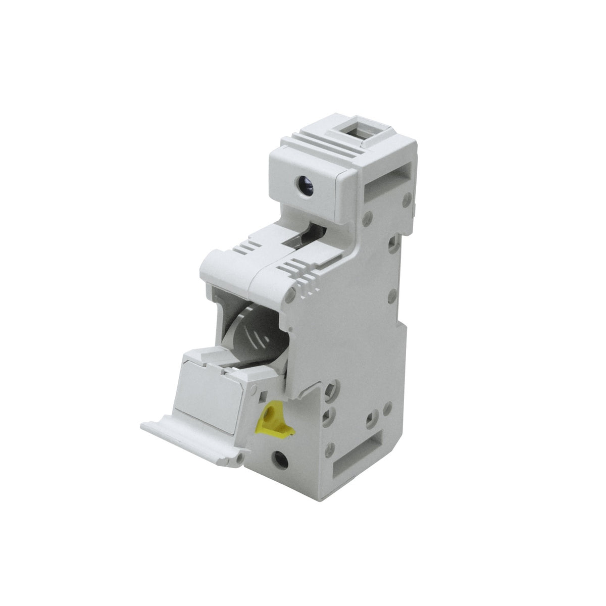 FUSE-B12 1x125A 22x58mm 690V Base p/Fusible Cilindrico en Riel Din RT18-125AM