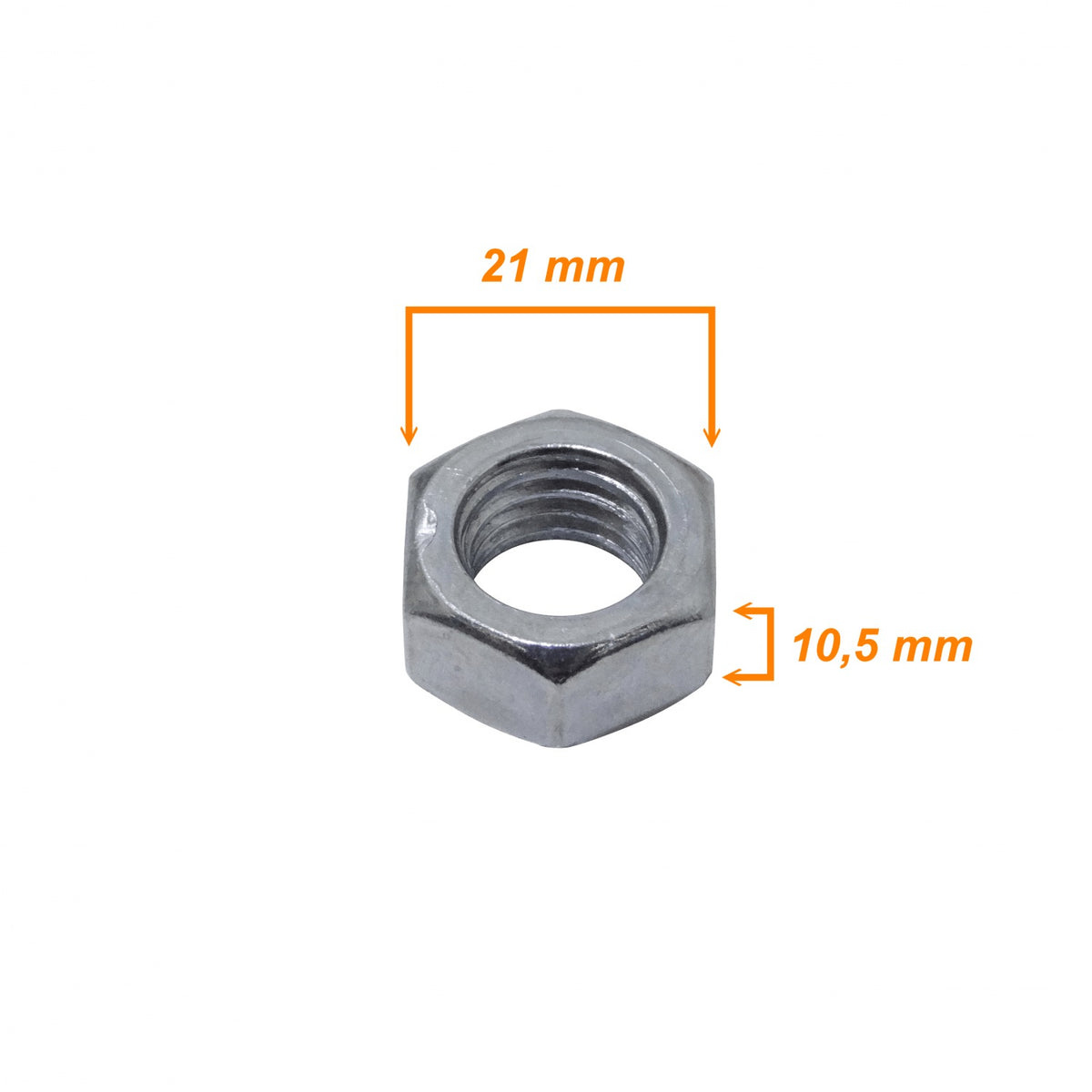 TUE-M14 M14 Tuerca Hexagonal-21mm 1-und compatible con Sinfin M14-230