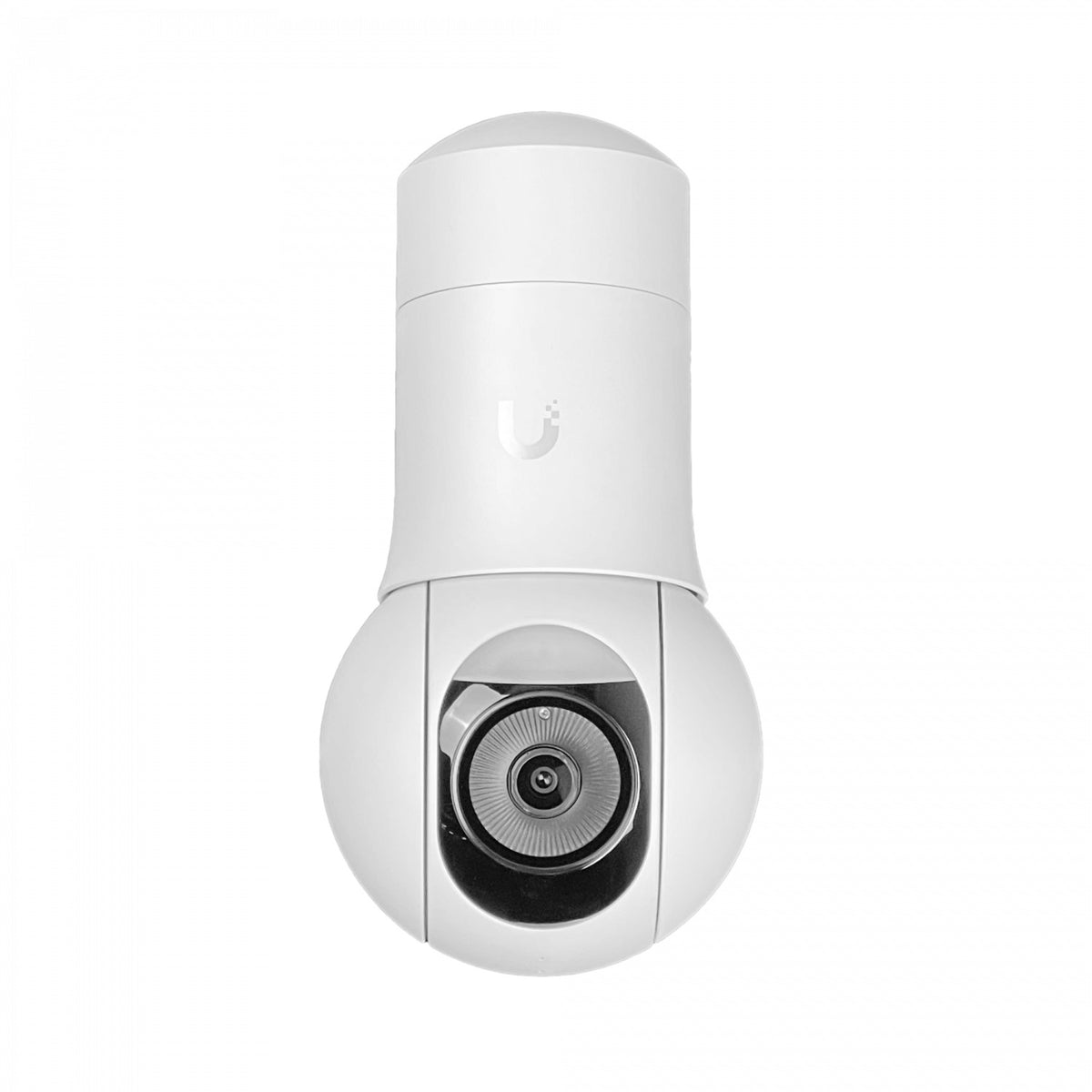 UVC-G5-PTZ. Cámara IP blanca PTZ de 4 MP, alcance de 20 m, rotación de 100/350°, rango 1-100, doble cámara, requiere PoE-at, modelo UVC-G5-PTZ-W, marca UBIQUITI.
