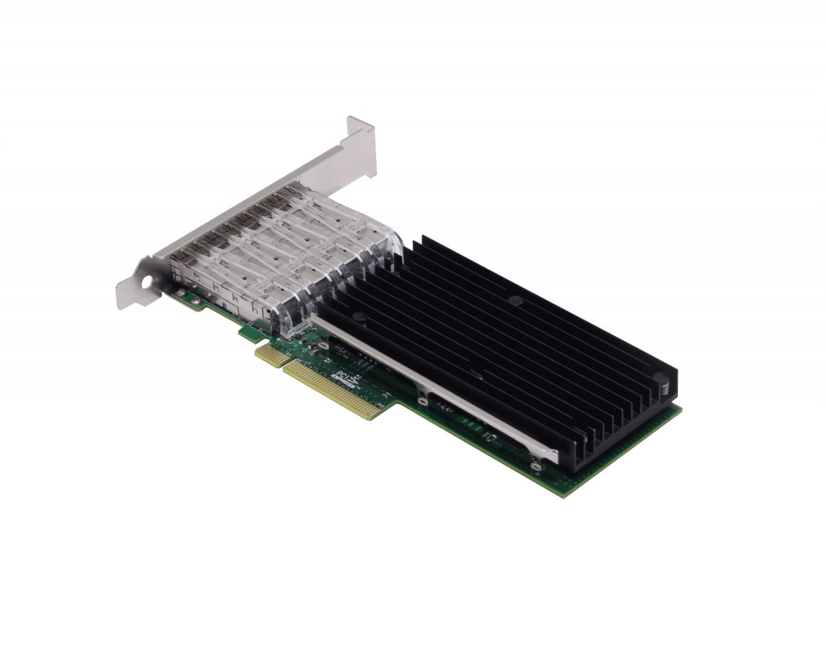 PCIE-4SFP+ LRLINK Adaptador de Red para Servidor PCIe x8 con 4 puertos SFP+ 10G, modelo LREC9804BF, basado en chip Intel XL710