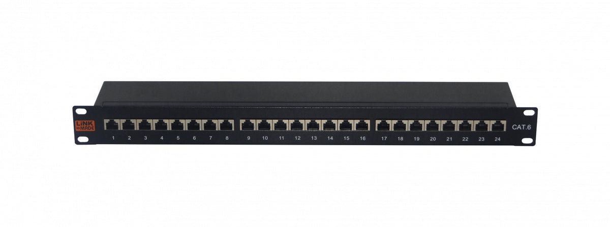 PPS24L PANEL DE CONEXIÓN LINKMADE 24 PUERTOS RJ45 CAT6 FTP SFTP APANTALLADO 1U Certificación-UL