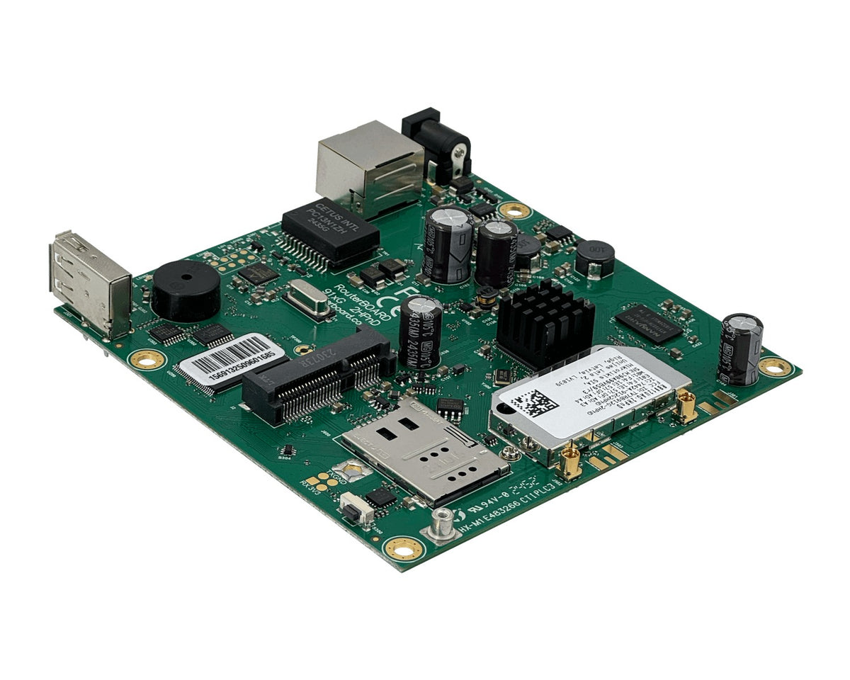 RB912UAG-2HPND MIKROTIK L4 2,4GHZ 2x2 MINIPCIE 1-1000 2-MMCX USB 600MHZ 64MB SIMCARD