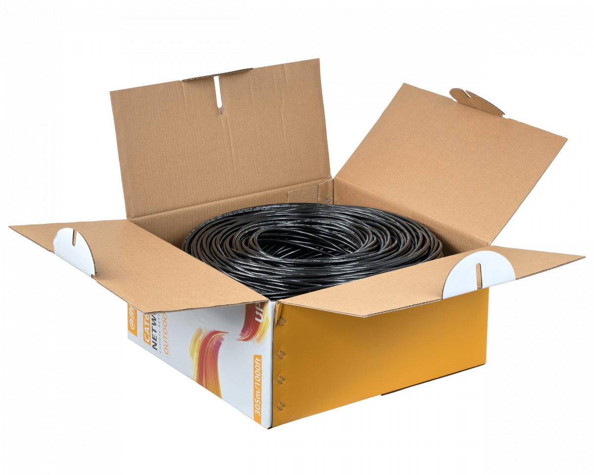 CBX6D-UN3 DAHUA Bobina de 305m Cable UTP Cobre Núcleo Sólido Cat6 Negro AWG23 PFM920-6U