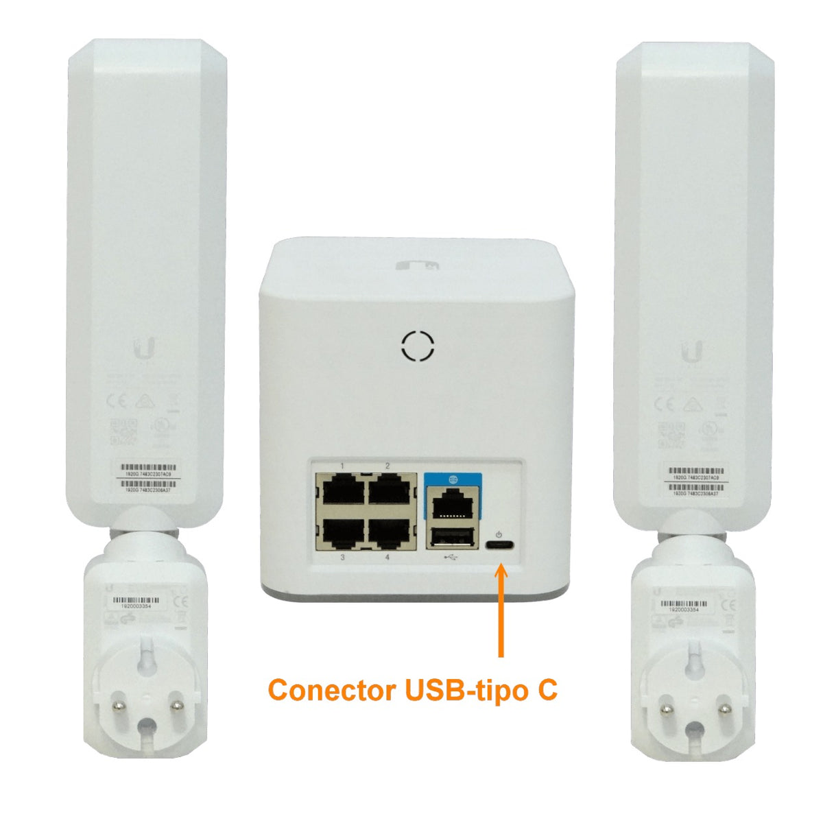 AFI-HD. Punto de acceso AmpliFi 2-Extens 5-1000 USB Enrutador-HD Malla AC1300 N450 1750mbps 26dBm AFI-HD-EU UBIQUITI