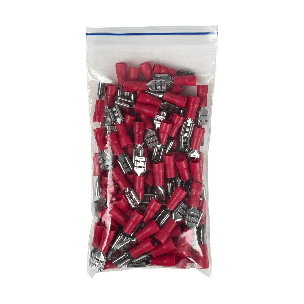 TFRH-45 4,8x0,5mm 100u Rojo Hembra Semi-Aislado Faston 0,5-1,5mm2 FDD1.25-187