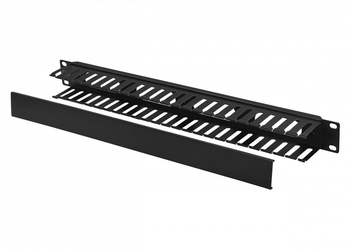 RAD-1PL LINKMADE Bandeja organizadora metálica-plástica de 1U para rack de 19 pulgadas, profundidad 53mm