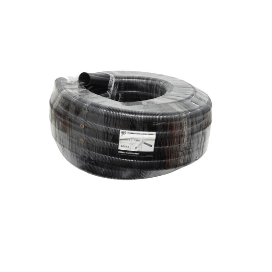 FLEP55 55mm Rollo-25mts Conduit Flexible Plastico Corrugado Negro PA