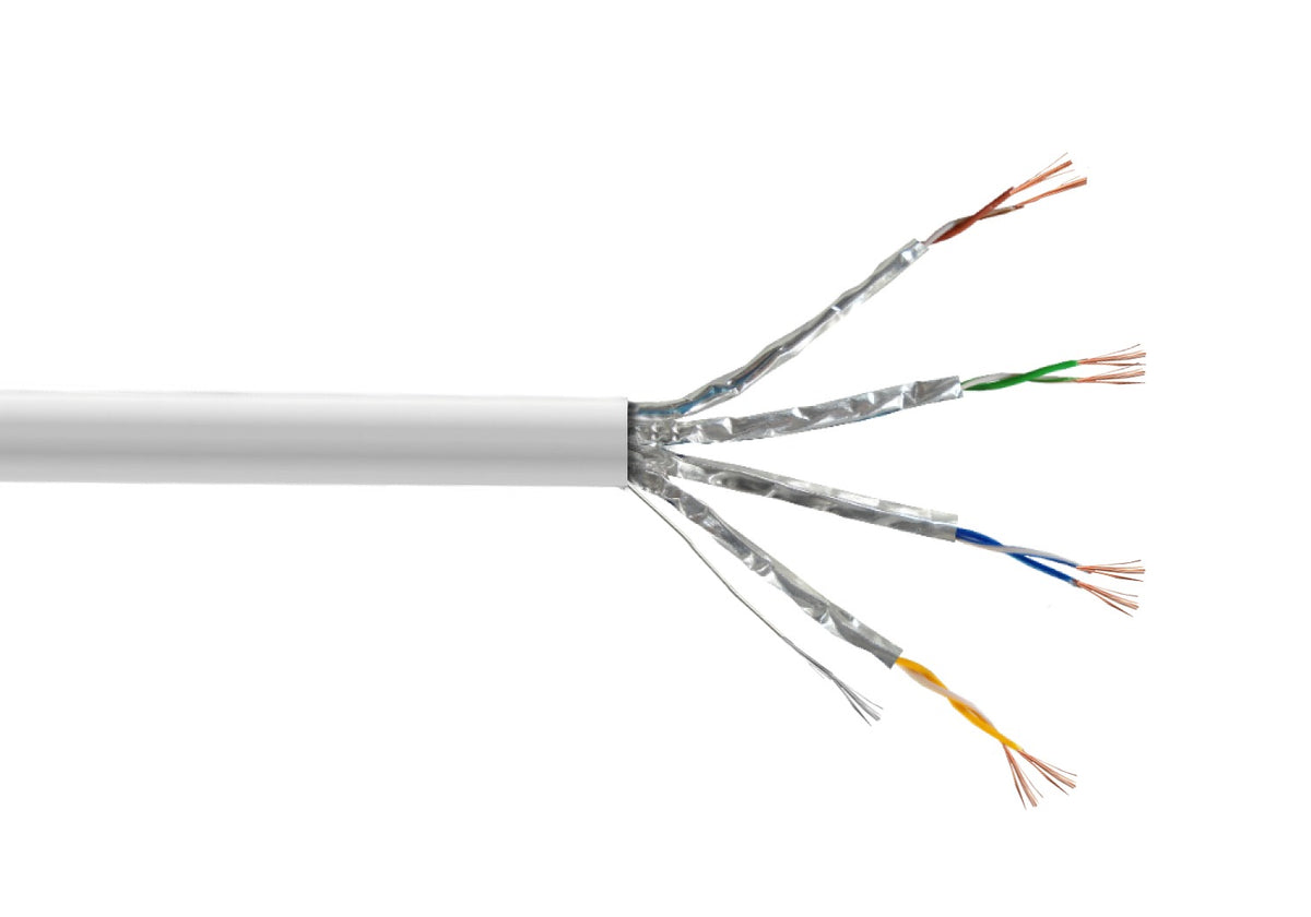 C6AW-100 LINKMADE 10mt Cat6a U/FTP Blanco LSZH Cable Patch Inyectado Multifilar