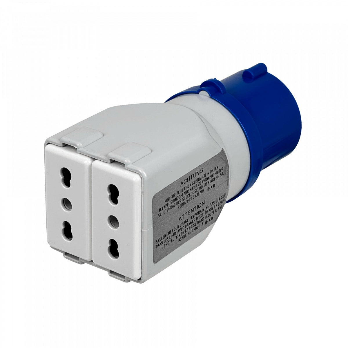 162P GEWISS industrial 1-Clavija Macho 16A 2-Base-H 10A/16A 2P+T IP44 250V
