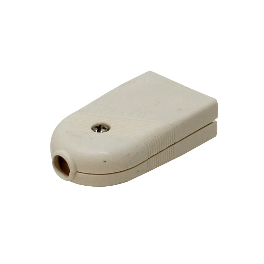 EHV2PTW KALOP Conector Hembra 2P+T Blanco 10A Enchufe móvil con puesta a tierra KL44422