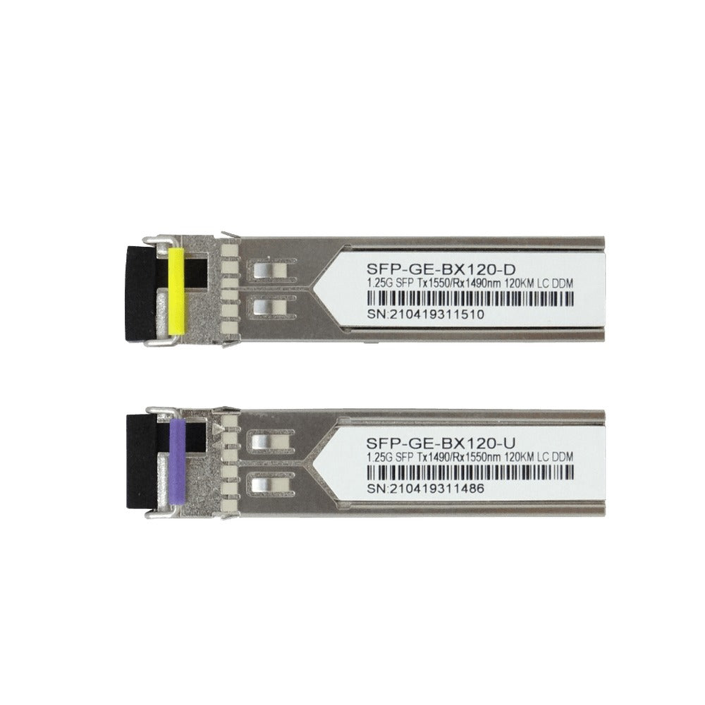 S-4554LC120 1-LC 120km Par SFP WDM Bidireccional 1550nm/1490nm 1,25Gbps 1.25g