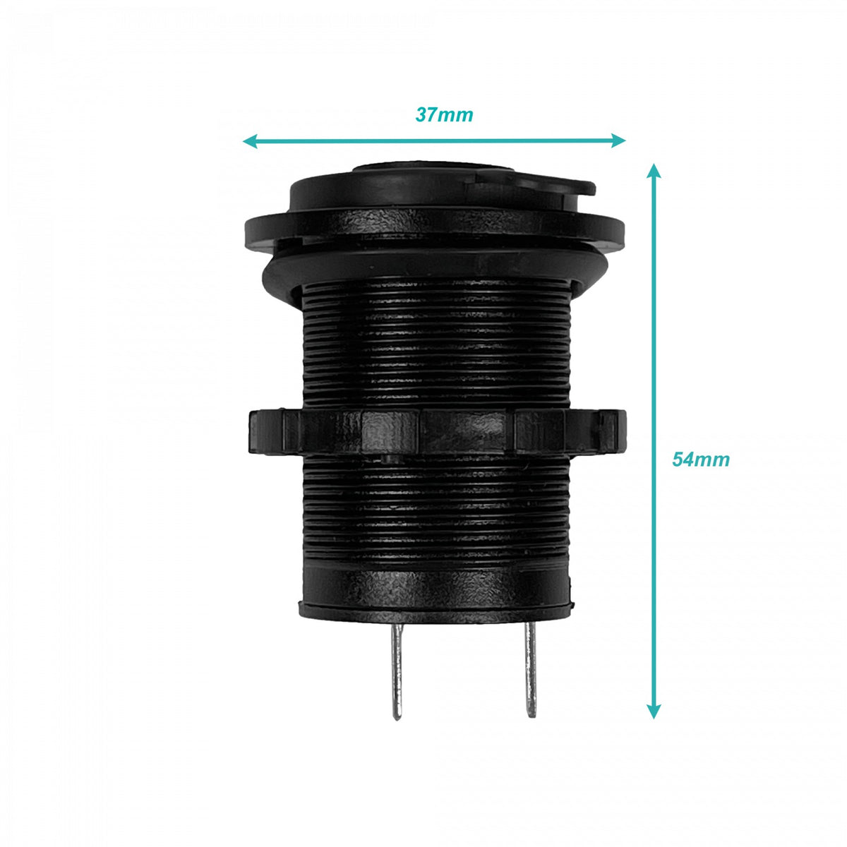 AUTO-HB Conector Hembra Base/Panel para Encendedor de Uso Marino en Vehículos