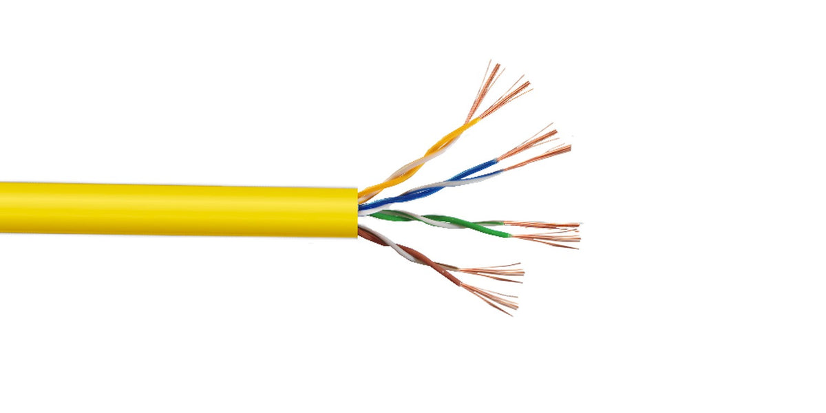 CBL-MM3 Cable multifilar UTP de cobre Cat5E color amarillo de 300 metros para patch LINKMADE