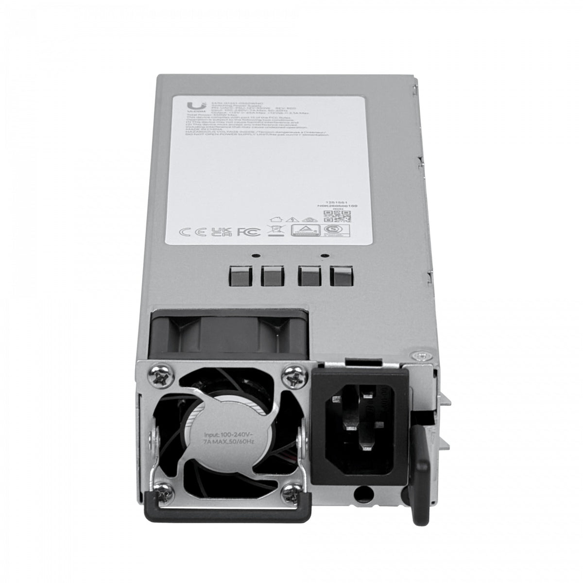 PSU-1255 UI p/ENVR ECS EF-CORE CK ENAS Fuente Poder 12Vdc 45A 550W 1-C14 UACC-PSU-12V-550W UBIQUITI