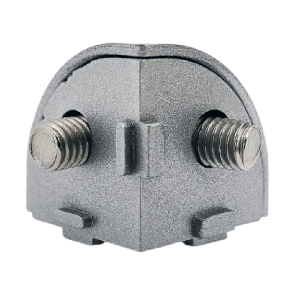 Conector semiesférico triple destinado a perfil tslot de 30x30 mm